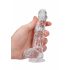 REALROCK - Dildo realista transparente - 15 cm