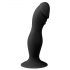 Dildo negro con base adherente