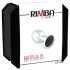 Rimba XS - Plug anal de metal plata con piedras negras