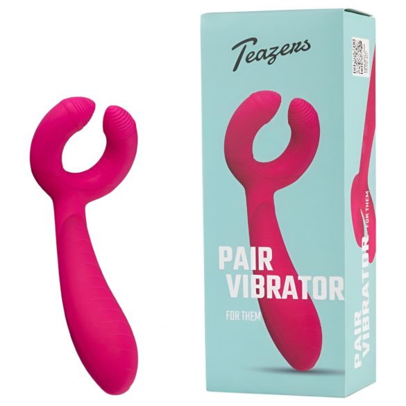 Vibrador para parejas Easytoys, recargable e impermeable (rosa)