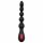 Cheeky Love - Vibrador anal recargable con perlas (negro)