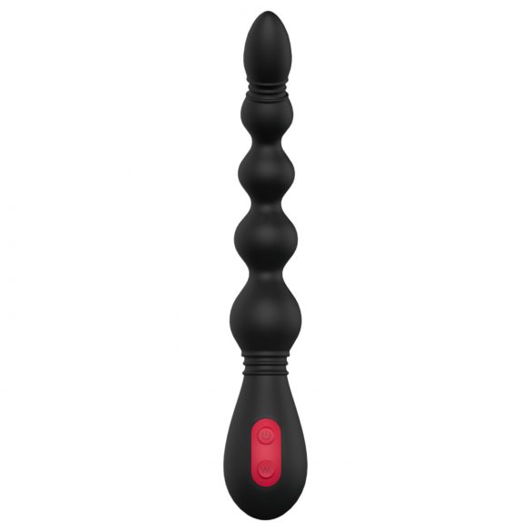 Cheeky Love - Vibrador anal recargable con perlas (negro)