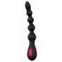 Cheeky Love - Vibrador anal recargable con perlas (negro)