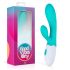 Blis Rabbit Buenas Vibras - Vibrador Recargable con Estimulador de Clítoris (Turquesa)