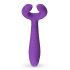 Vibrador lila a prueba de agua recargable para parejas de Easytoys