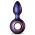 Hueman Deep Space - vibrador anal recargable con anillo de agarre (morado)