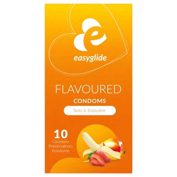 EasyGlide Sabores Frutales - Condones con Sabor (10 unidades)