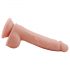 Señor Dixx 19,5cm: Dildo ventosa con testículos, natural