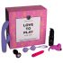 Caja Placer Juega Amor - set vibrador 6 piezas (rosa-lila)