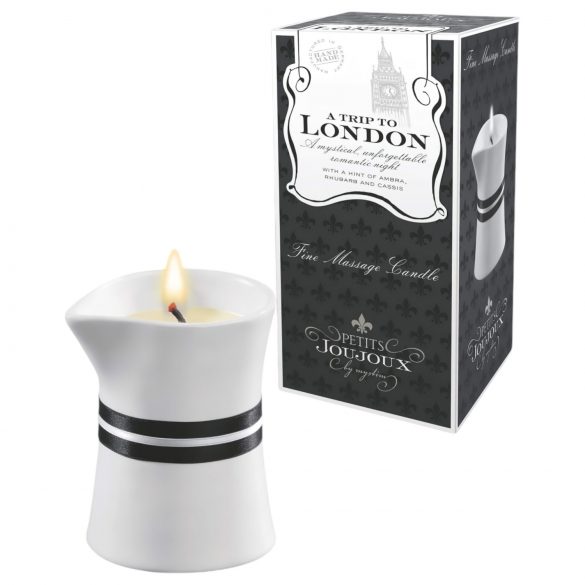 Petits Joujoux London - Vela de Masaje - Ruibarbo y Ámbar (120ml)