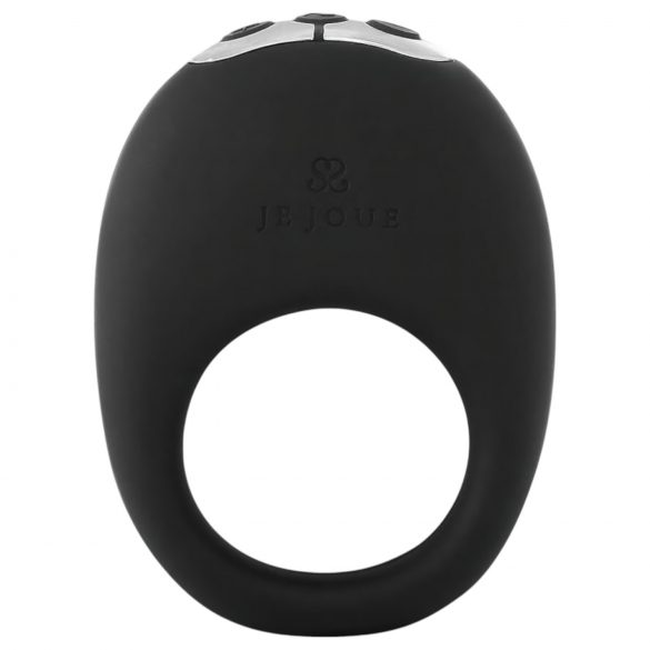 Je Joue Mio - anillo vibrante impermeable recargable (negro)