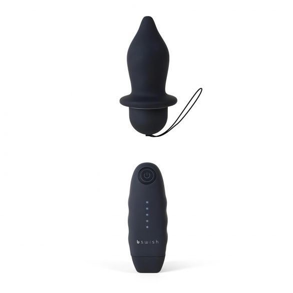 B SWISH Bfilled Classic - Vibrador anal con control remoto (negro)