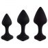 FEELZTOYS Bibi - Set de plugs anales negro (3 piezas)