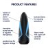 Satisfyer Men One - masturbador succionador (azul-negro)