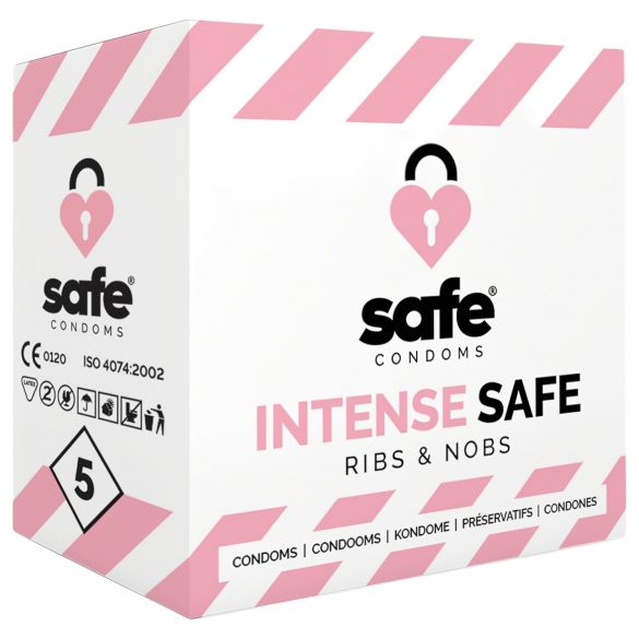 SAFE Intense - condón texturizado (5 uds)