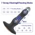 Vibrador anal lujoso Roy - recargable y control remoto (negro)