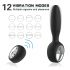 Aixiasia Dylon-Remote - Vibrador anal negro recargable con mando