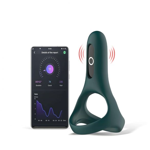 Magic Motion Rise - anillo vibrador inteligente recargable (verde)